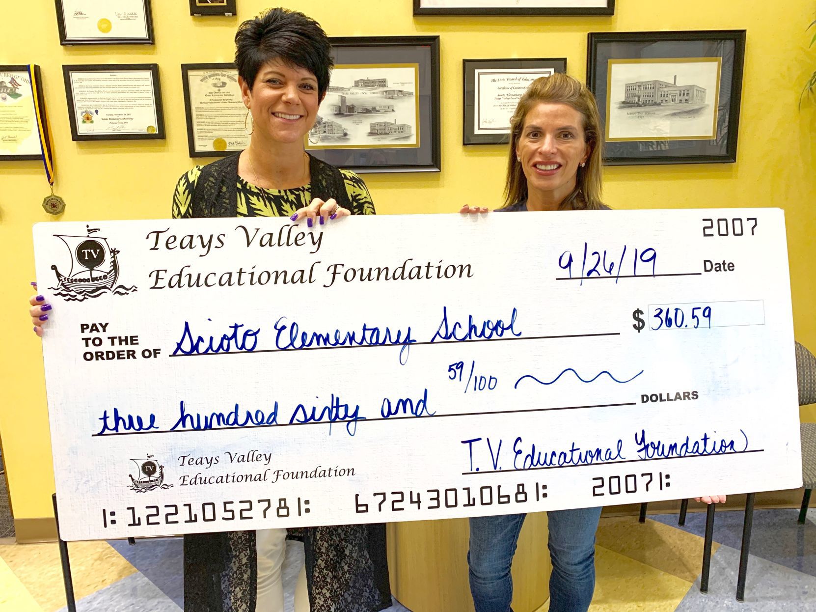 Scioto Elementary receives grant